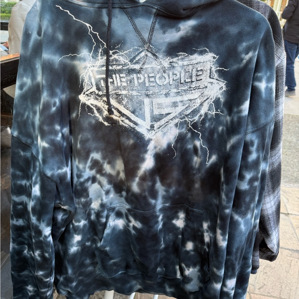The People Vs. Black and White Tie-Dye Hoodie